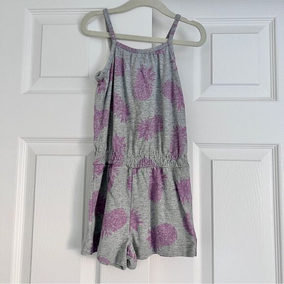 GAP Other - Baby Gap Sleeveless Pineapple Print Romper Toddler 4 Yrs Grey EUC